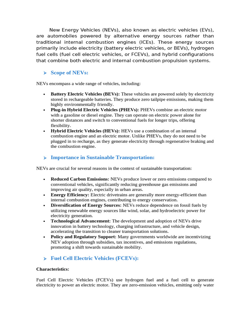 New Energy Vehicles | PDF | Plug In Hybrid | Electric Vehicle