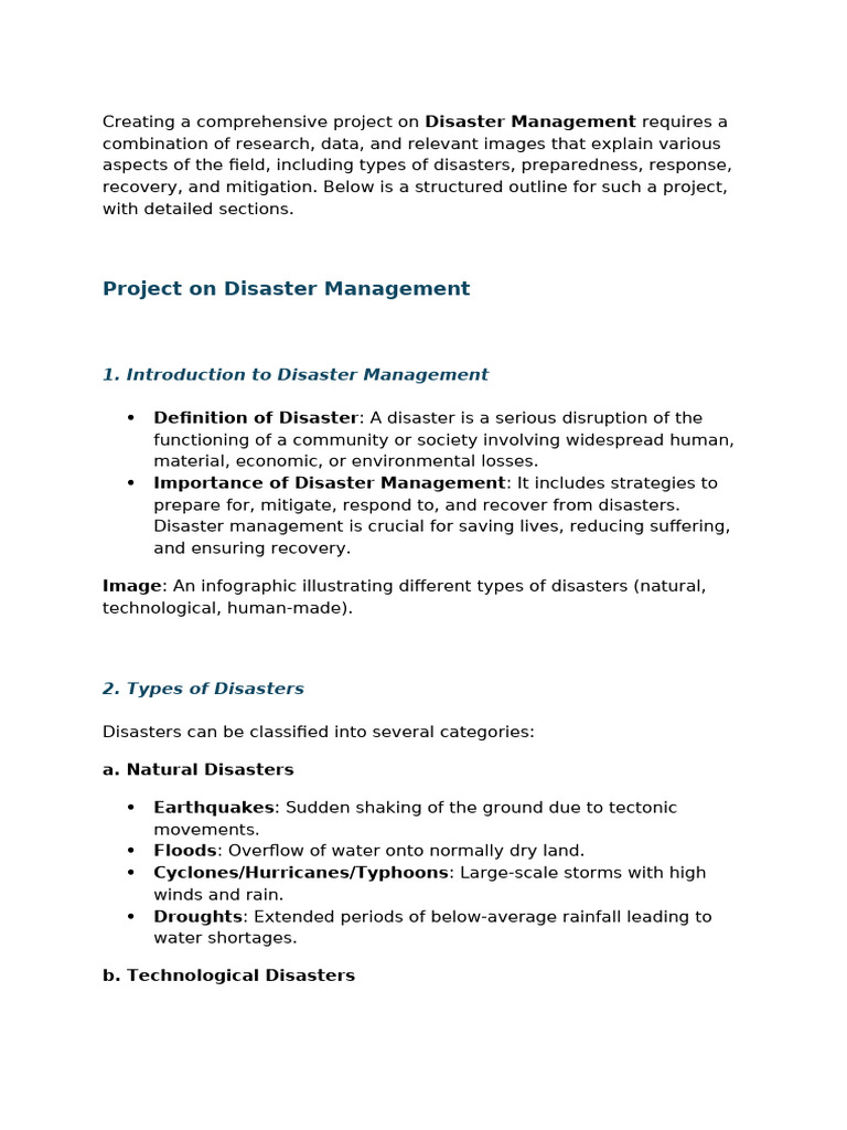 Document 1 | PDF | Emergency Management | Natural Disasters