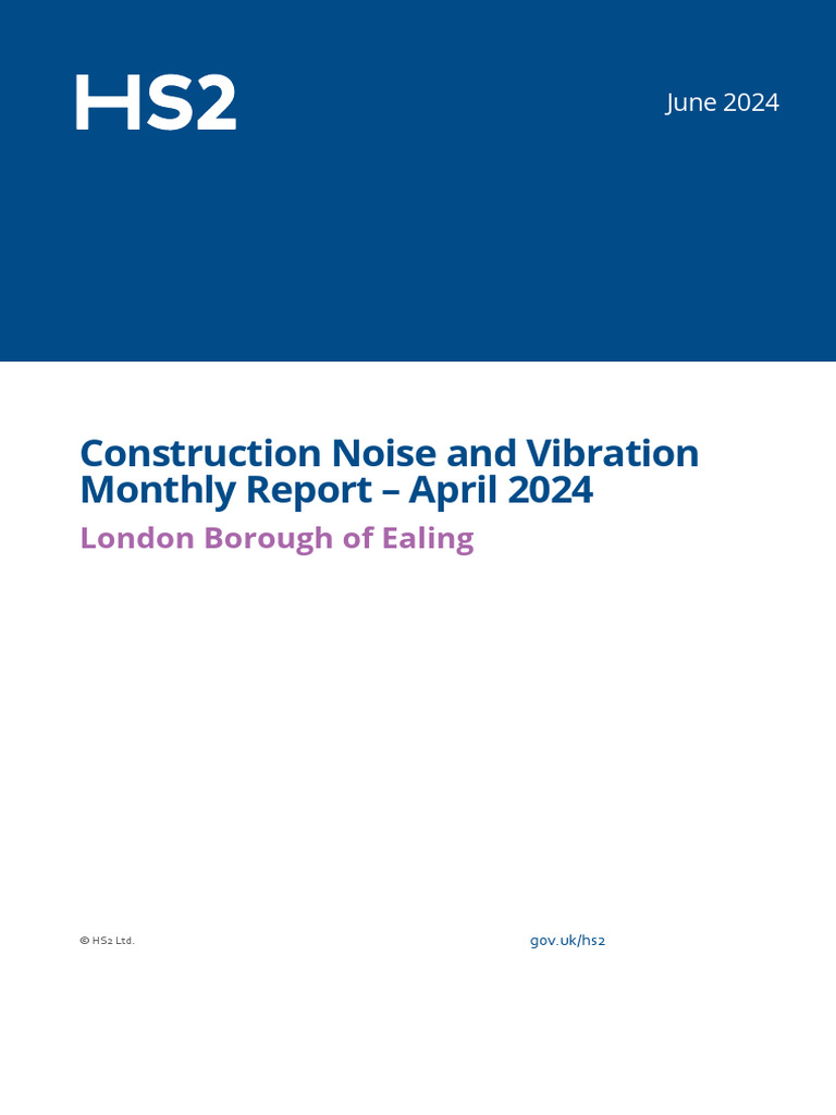 Ealing Construction Noise Report April 2024 | PDF | Decibel | Sound