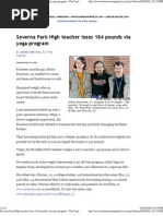 Download Severna Park High Teacher Loses 184 Pounds via Yoga Program - by Robert Mc SN81651251 doc pdf