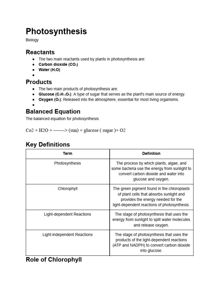 Understanding Photosynthesis Process | PDF | Photosynthesis | Plants