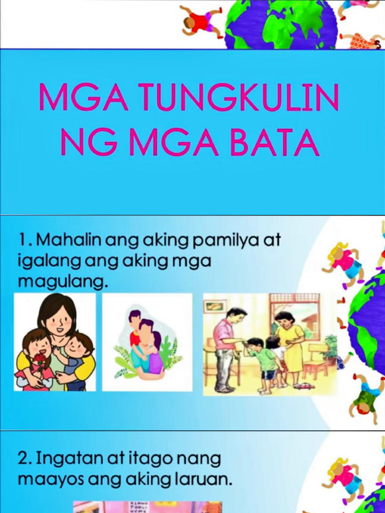 Karapatan at Tungkuling NG Bawat Bata | PDF