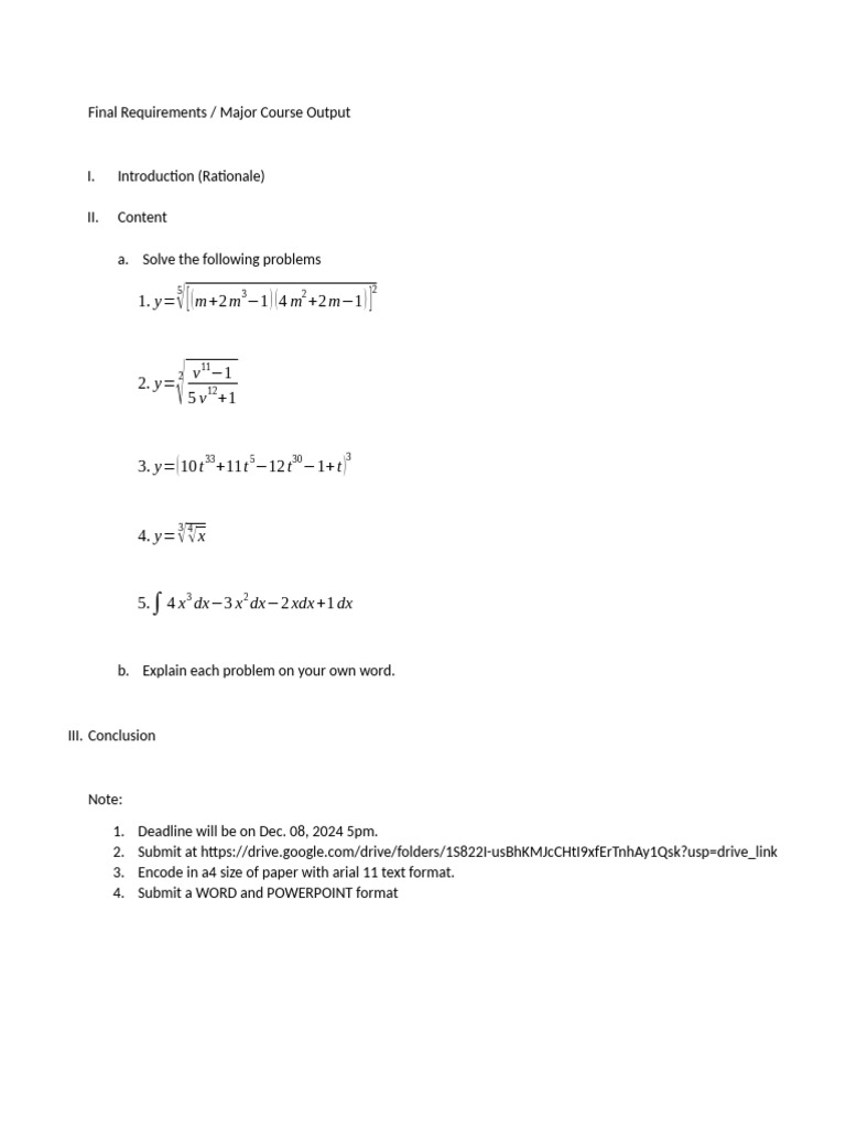 Final Requirements | PDF