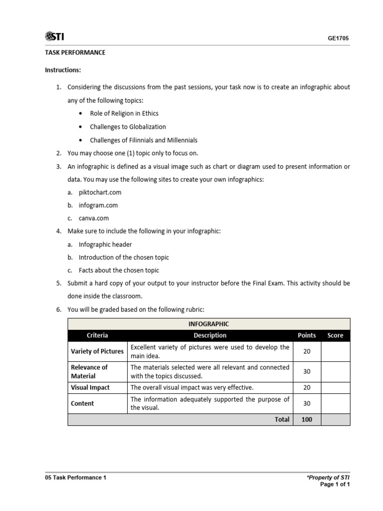 05 Task Performance 1 | PDF
