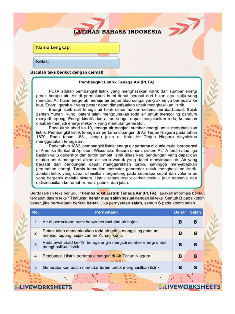 Worksheet 1568632-1 | PDF