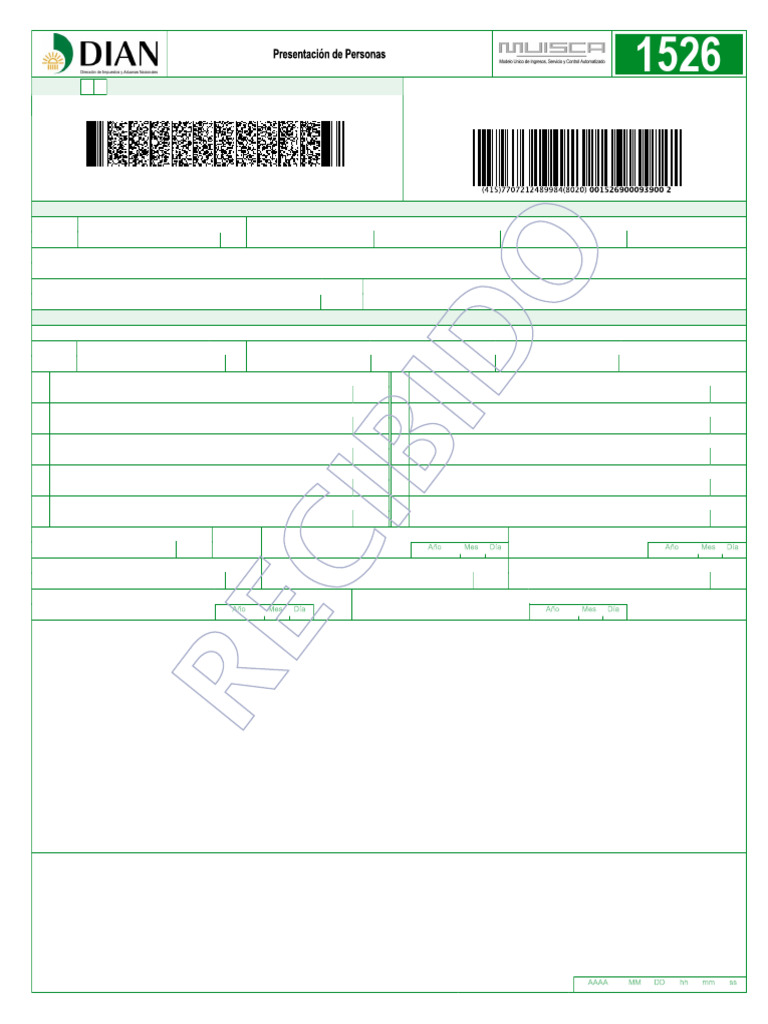 Formato 1526 DIAN: Ismael Dian | PDF