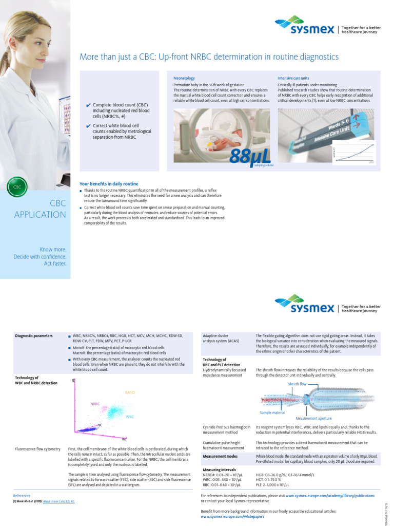 10_XN-CBC_Card_EN | PDF | Flow Cytometry | Laboratory Techniques