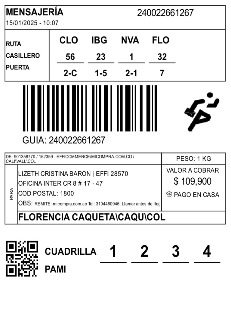 Sticker de Transportadora | PDF