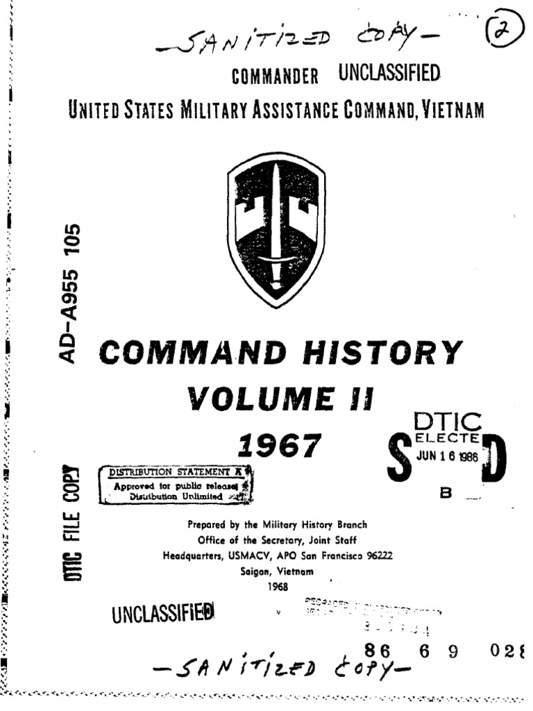 Command History 1967 Volume II, PDF, Ngo Dinh Diem