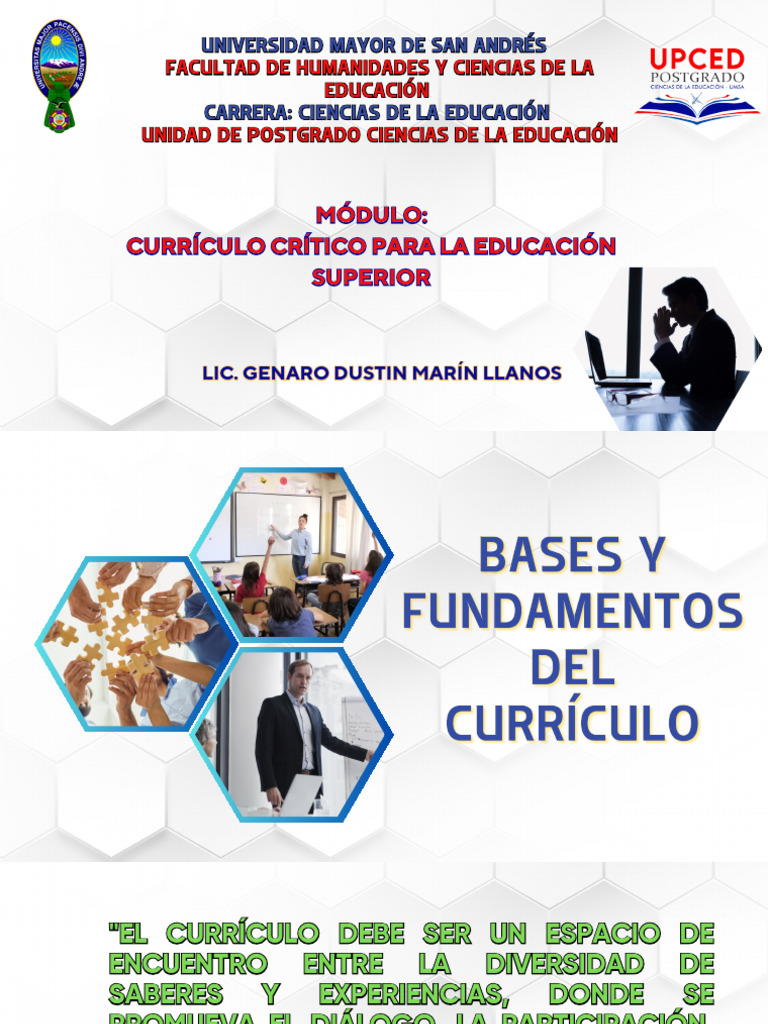 Fundamentos del Currículo Educativo | PDF | Plan de estudios | Aprendizaje
