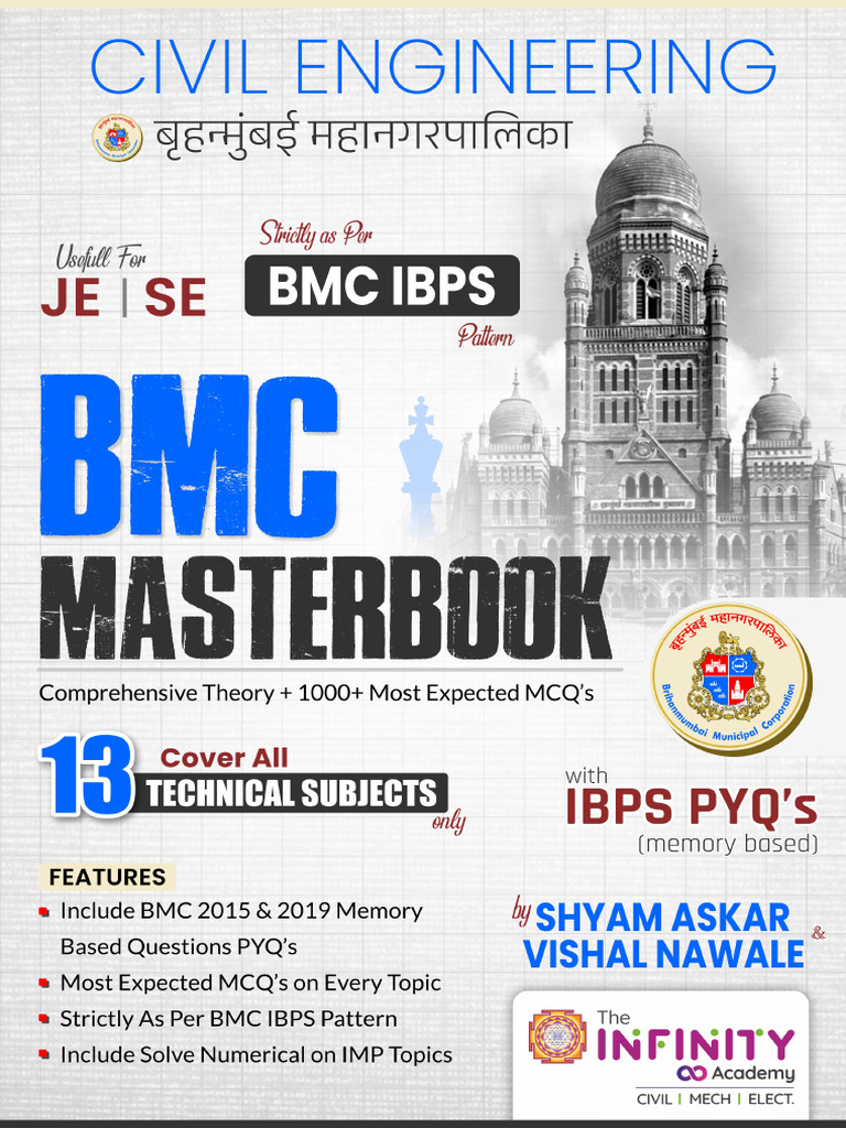BMC Civil Engineering Exam Guide | PDF | Cement | Concrete