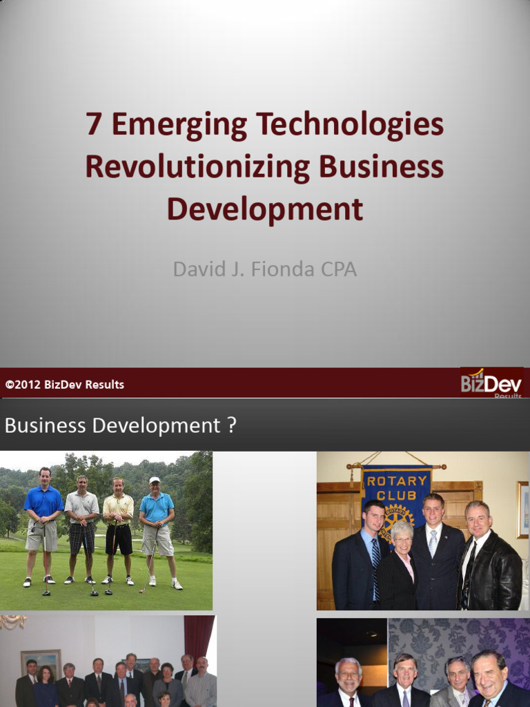 7 Emerging Technologies | PDF | Business Development | Strategic Management