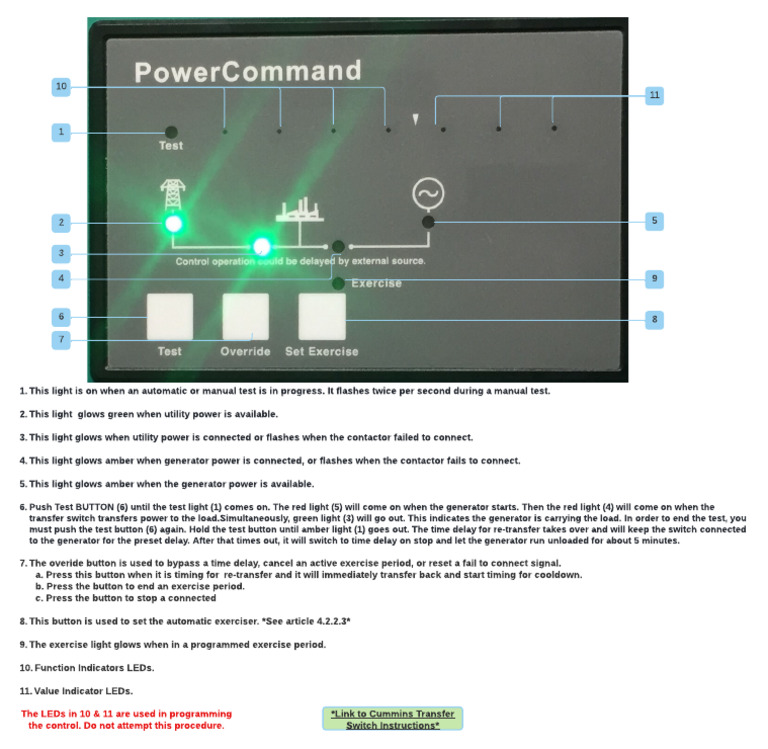 Power Command Transfer Switch Control | PDF | Traffic Light