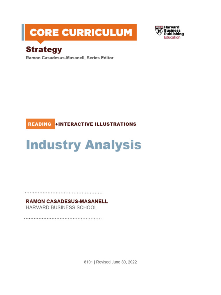 Industry Analysis | PDF | Business Economics | Economies