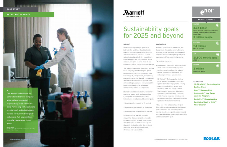 Case Studies Web Marriott PDF | PDF | Sustainability | Economy And The ...