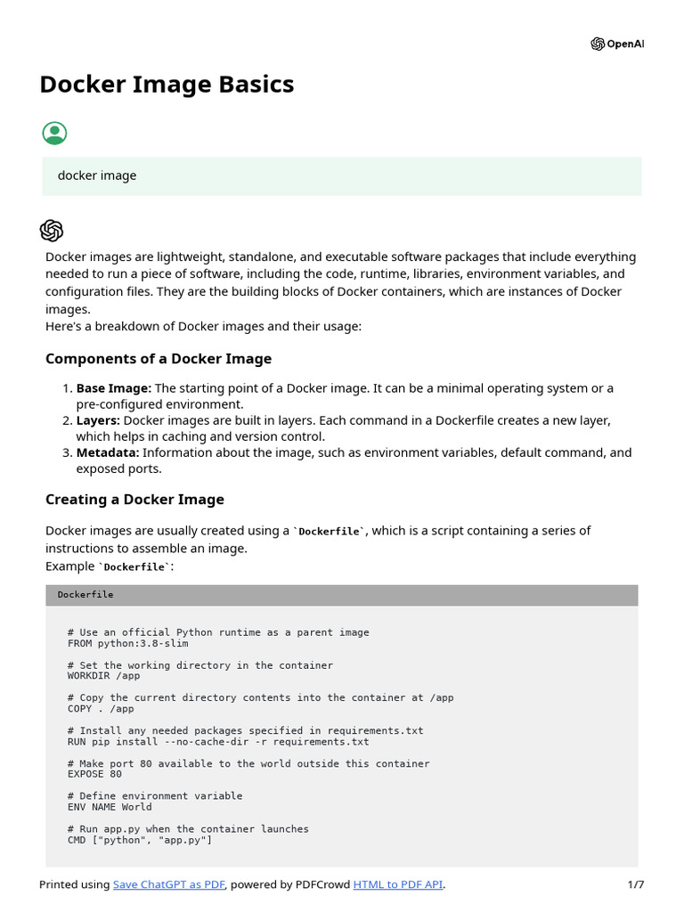 Docker Image Basics | PDF | Cache (Computing) | File System