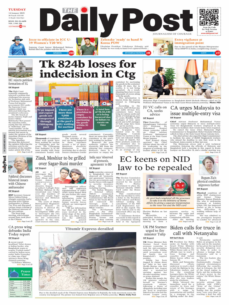The Daily Post 14 Jan 2025 | PDF