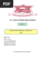 English FAL NOV 2024 P2 Grade 11 | PDF | Poetry