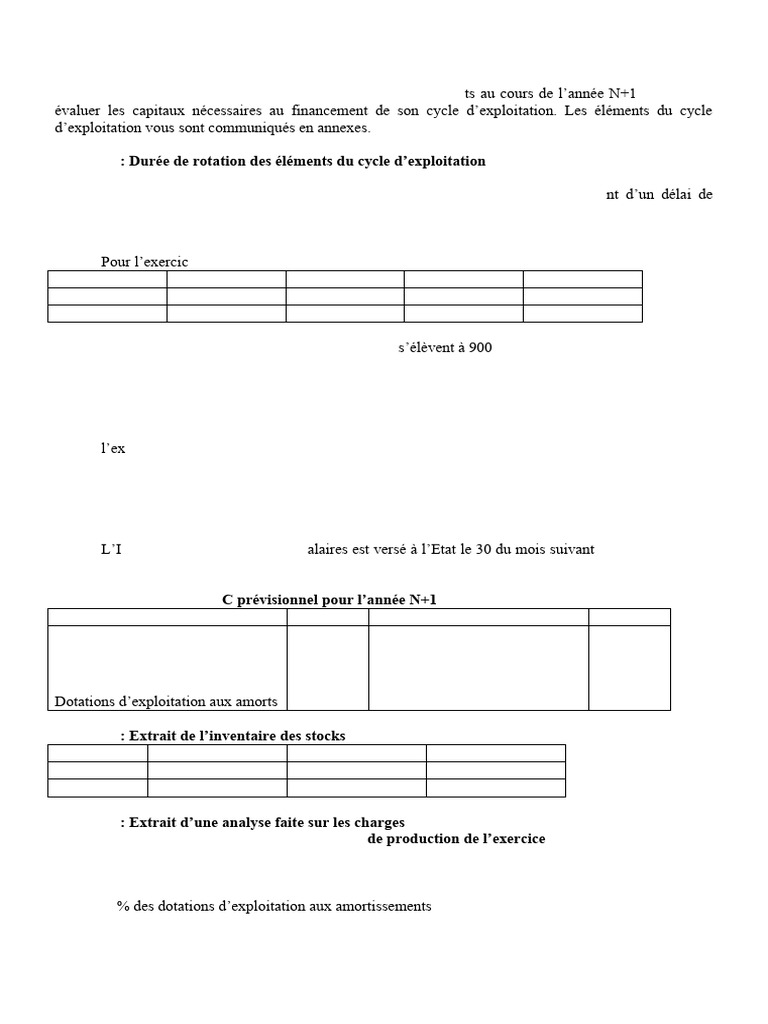 Analyse du BFRE Normatif de CCAF | PDF | Prêts | Argent