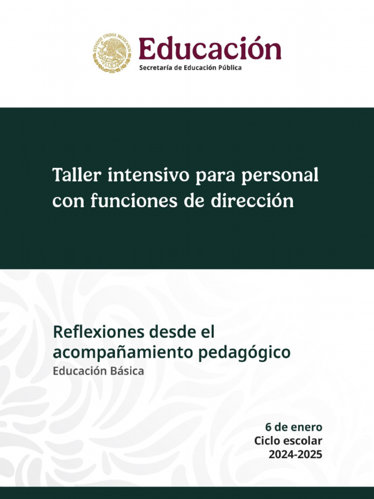 Tifd Enero25 14dtv0o98z | PDF | Maestros | Enseñando