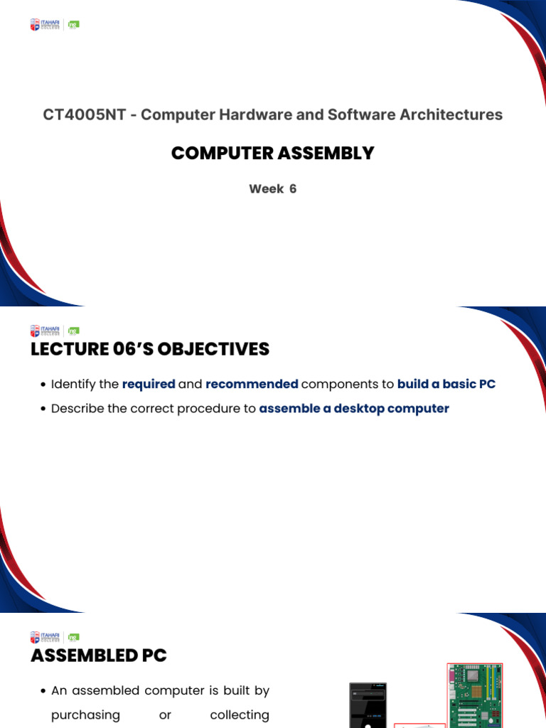 CT4005NT WK06 L Computer Assembly 170833 | PDF | Personal Computers ...