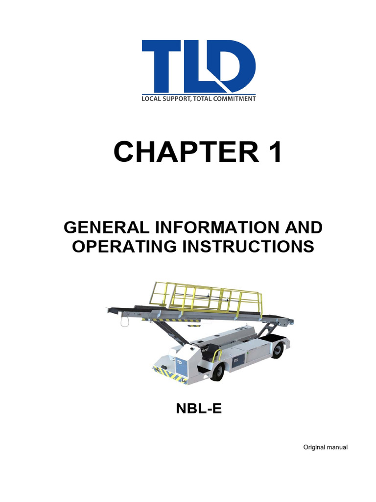 TLD NBL-E Belt Loader Manual | PDF | Battery Charger | Decibel