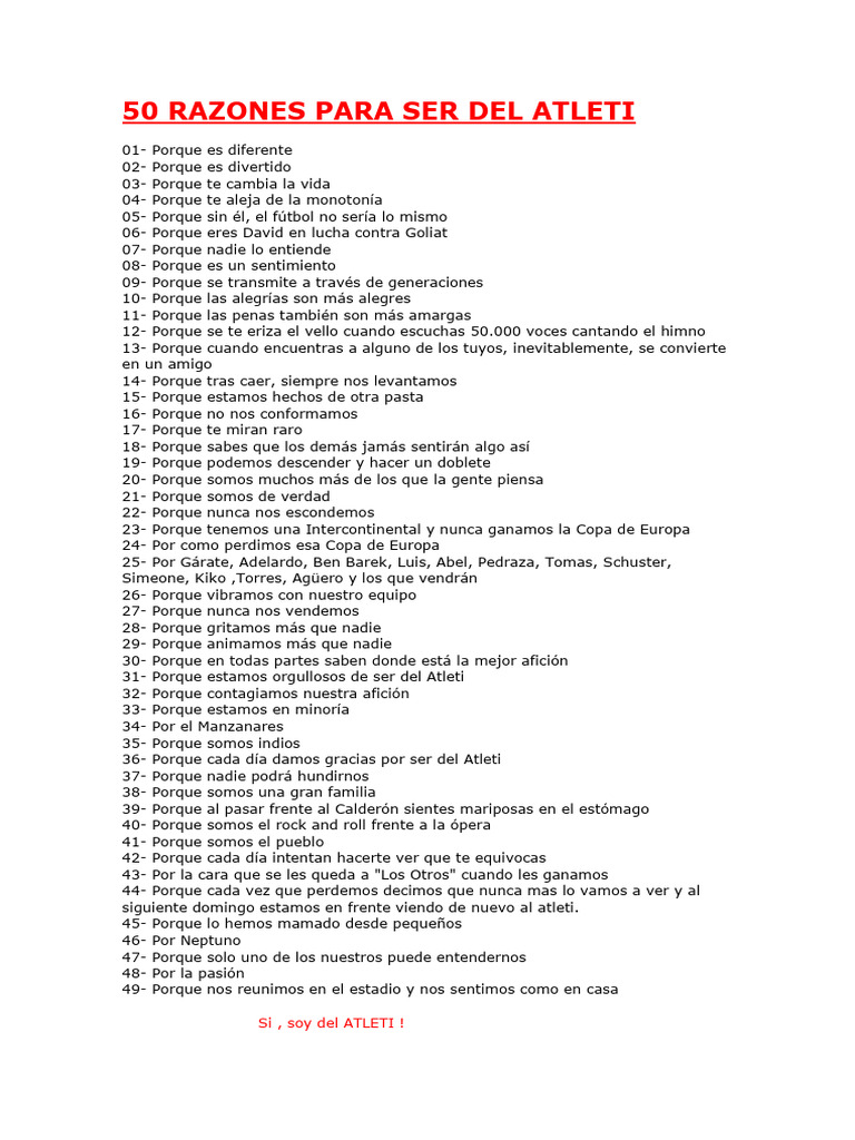 50 Razones | PDF