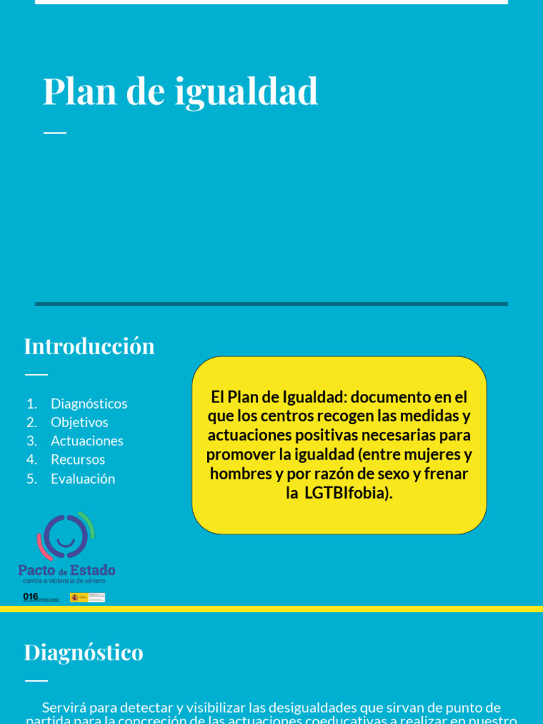 Plan de Igualdad | PDF | Evaluación