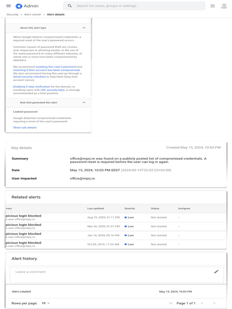 Compromised Credentials Alert: Action Required | PDF | Password | Phishing