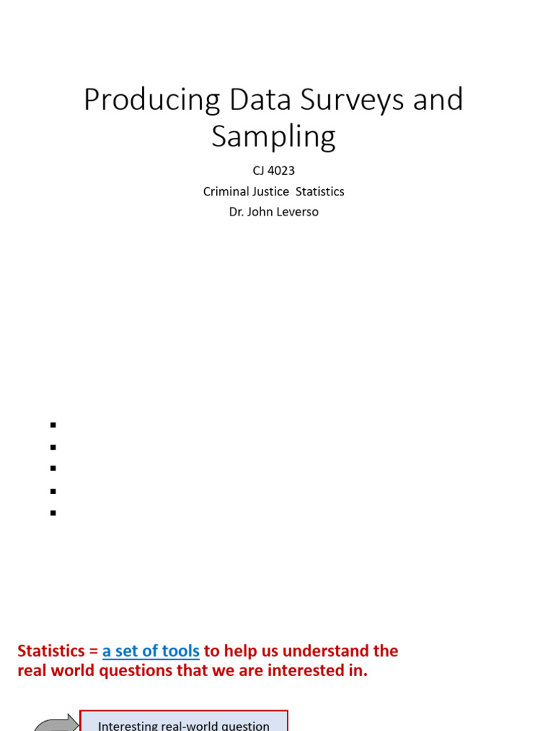 Producing Data Surveys and Sampling | PDF | Sampling (Statistics ...