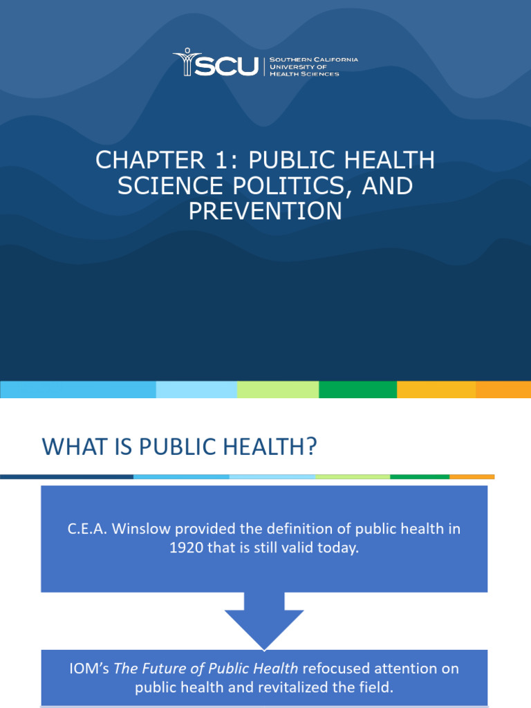 Chapter 1 Public Health Science Politics and Prevention | PDF ...