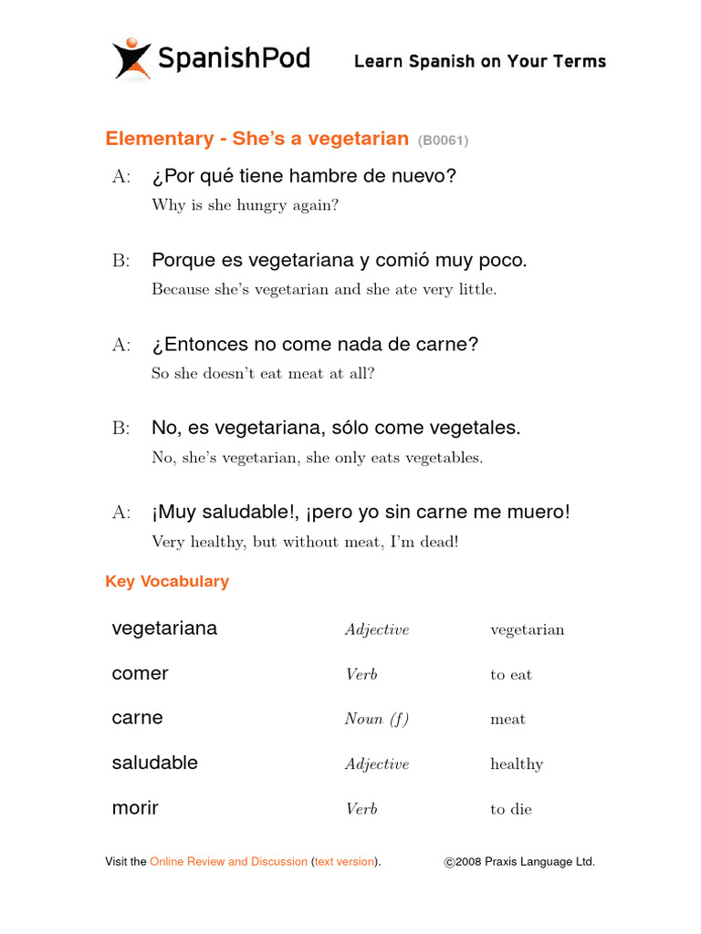 Spanishpod 0061 | PDF