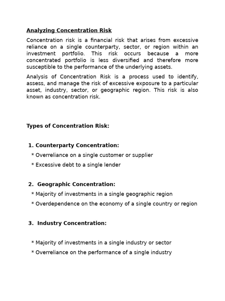 Analyzing Concentration Risk in Markets | PDF | Financial Risk | Risk