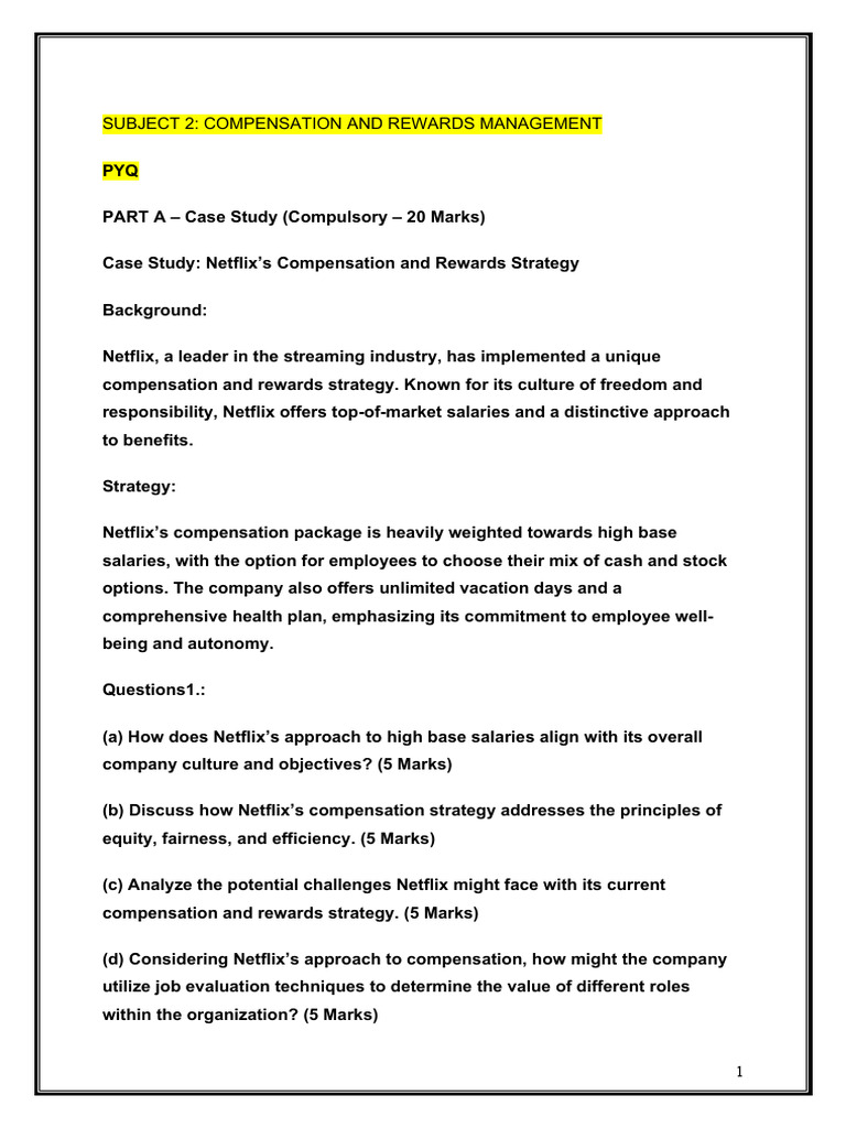 Compensation and Rewards Management | PDF | Employment | Employee Benefits