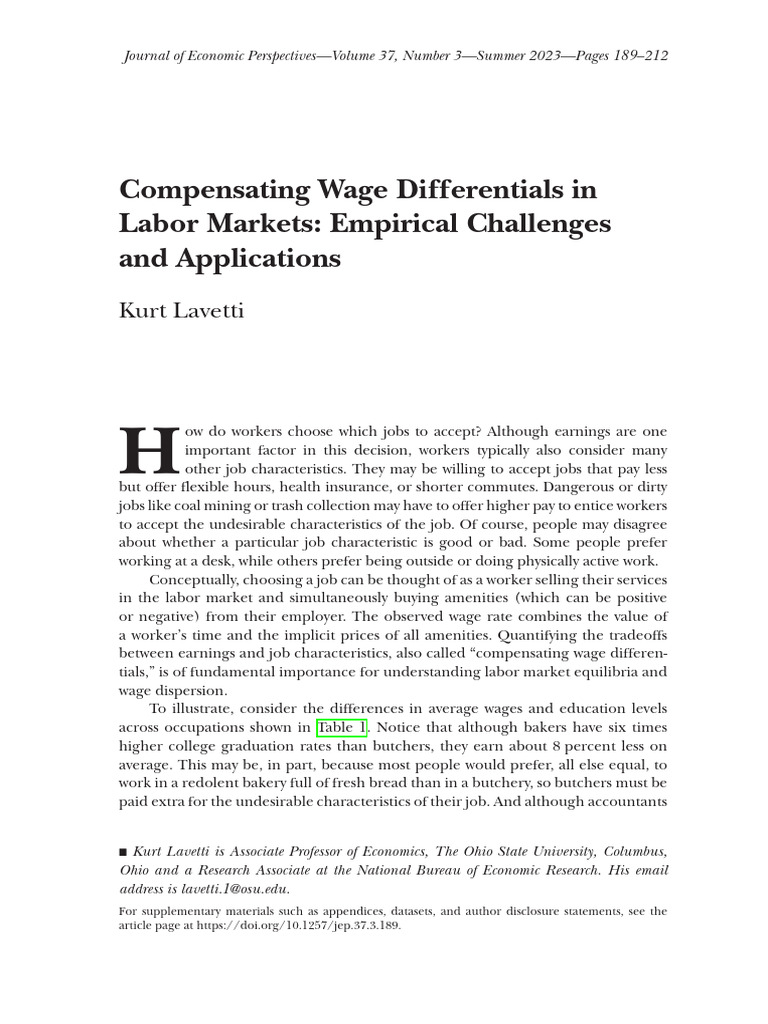 lavetti-2023-compensating-wage-differentials-in-labor-markets-empirical ...