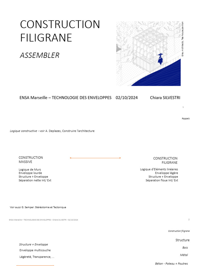 Construction Filigrane : Techniques et Matériaux | PDF | Éléments ...