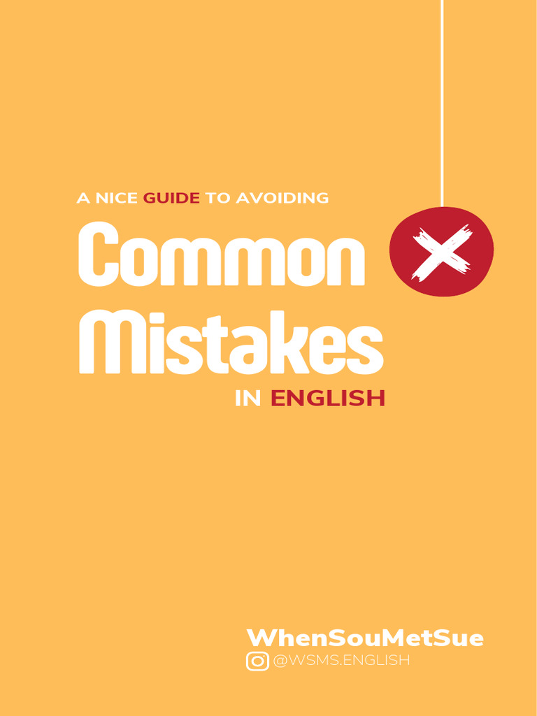Common Mistakes Guide WSMS - English | PDF