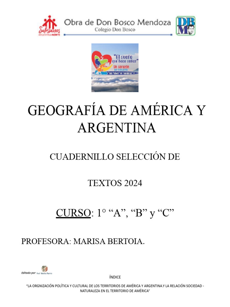 CUADERNILLO GEOGRAFÍA DE AMÉ RICA Y ARGENTINA 2024 | PDF | Antártida ...