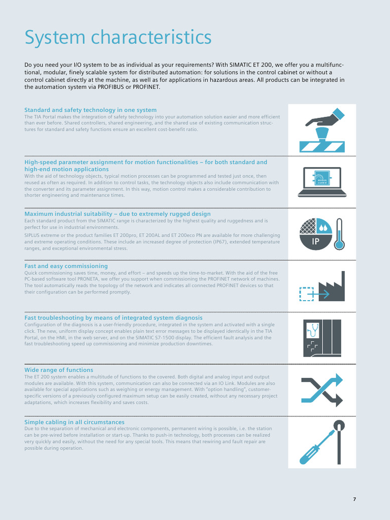 SIMATIC ET 200: Modular I/O System Solutions | PDF | Computer ...
