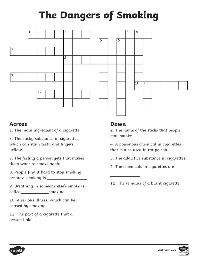 what remains of a smoked cigarette crossword Some social media users are calling smoking the latest comeback trend but judging by the comments, not everyone agrees. Smoking is responsible for an estimated 30% all cancer deaths in Canada Butts out: Businesses and public