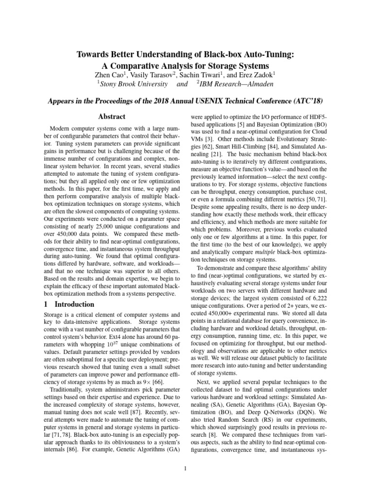 atc18auto-tuning | PDF | Machine Learning | Mathematical Optimization