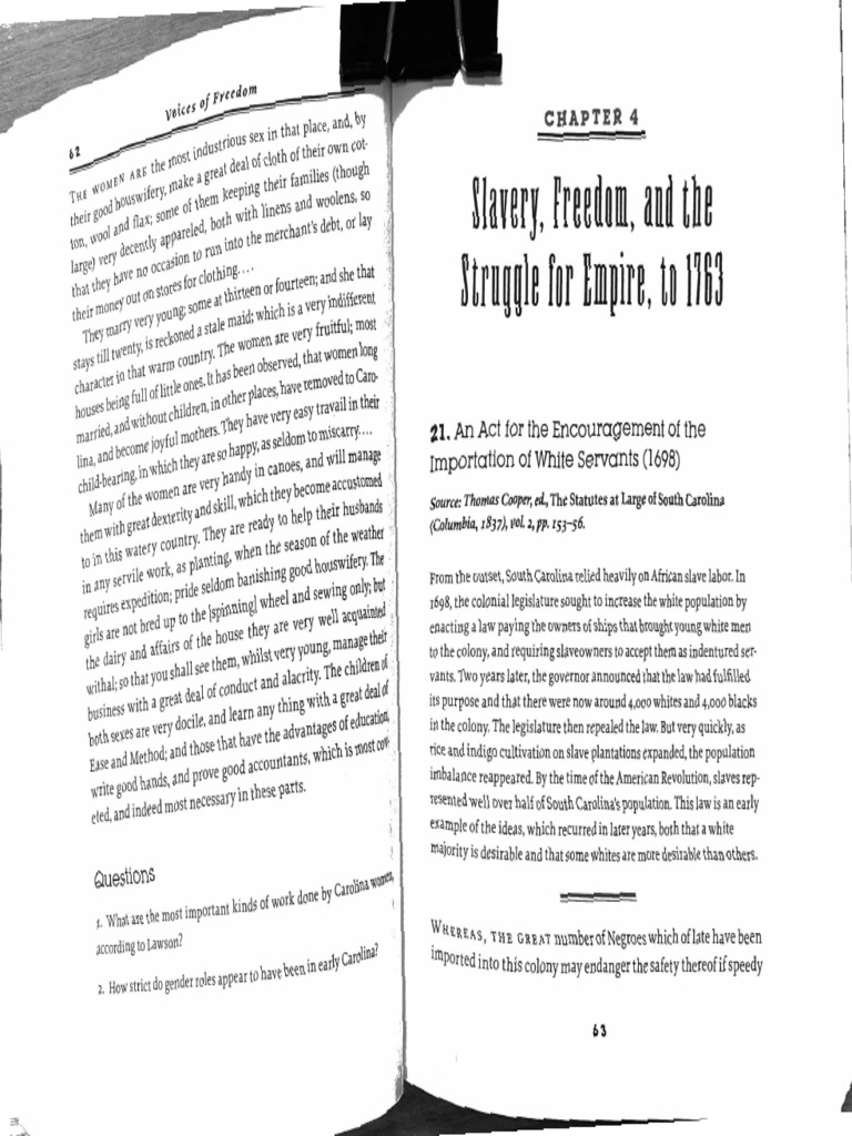 Slavery Freedom and The Struggle For Empire | PDF
