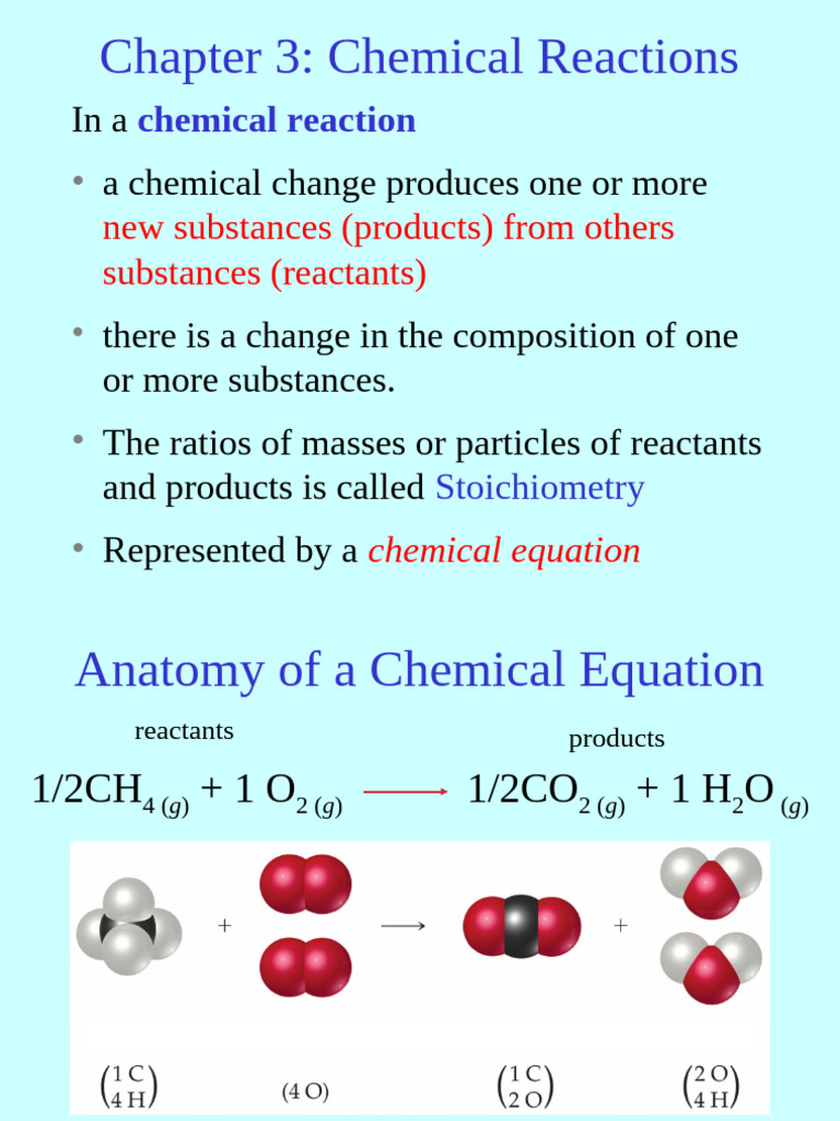 Chapter+3+Chemical+Reactions+Fall+2013+A | PDF | Mole (Unit) | Acid