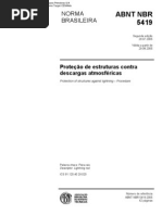 NBR 5419 - 2005 - Protecao de Estrutura Contra Descarga Atmosferica