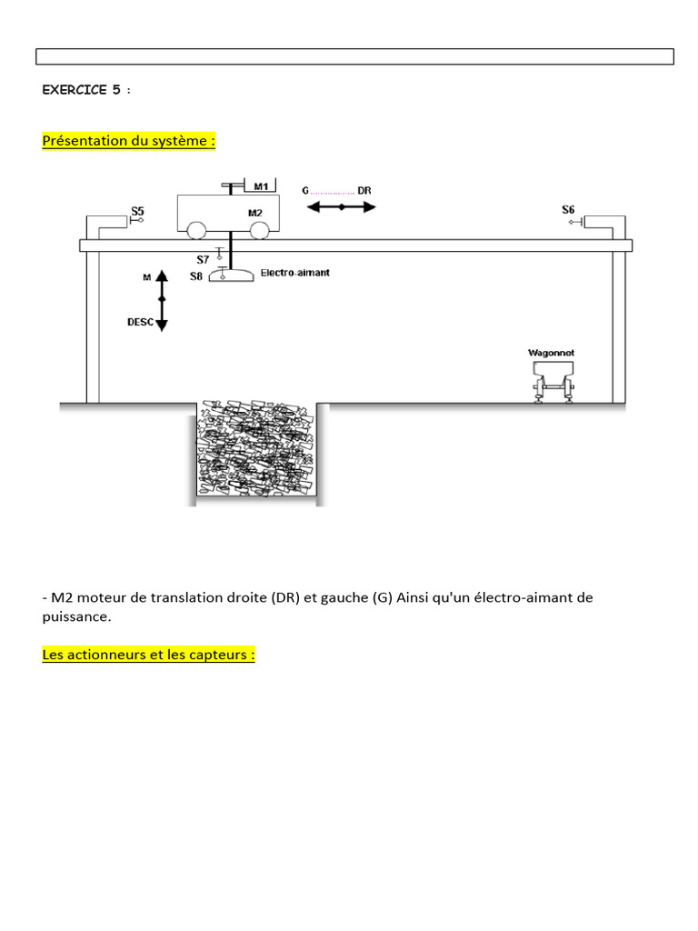 GRAFCET pour Système de Chariot API | PDF
