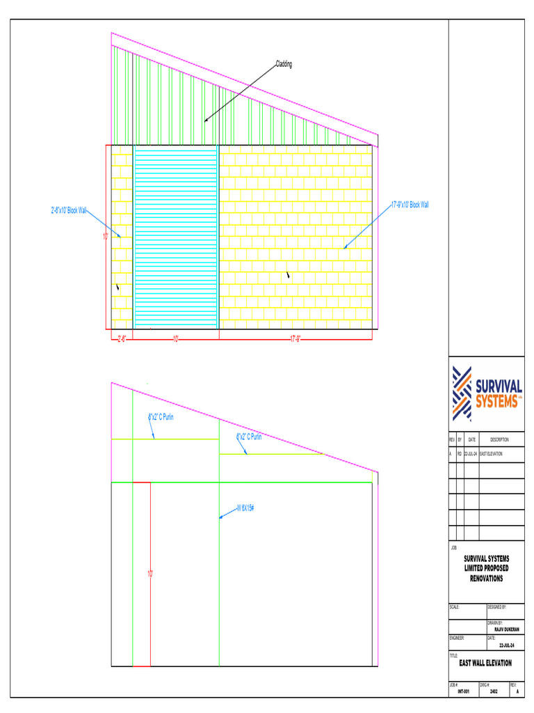 East Wall Elevation Renovation Plan | PDF