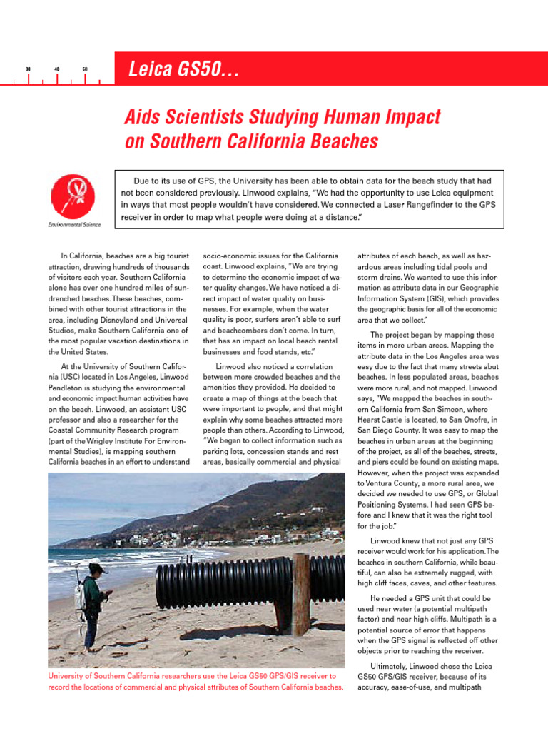 Studying Human Impact On LA-Beaches | PDF | Global Positioning System ...
