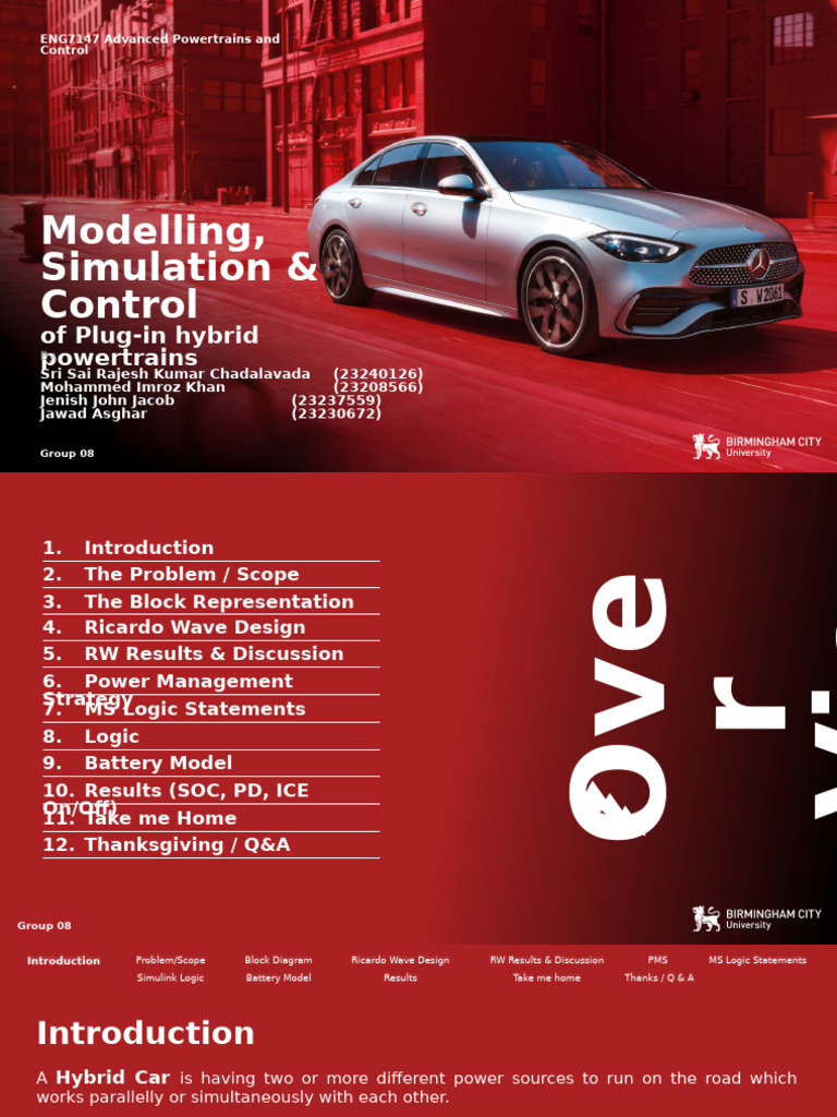 Control Strategies for Plug-in Hybrid Powertrains | PDF | Plug In ...