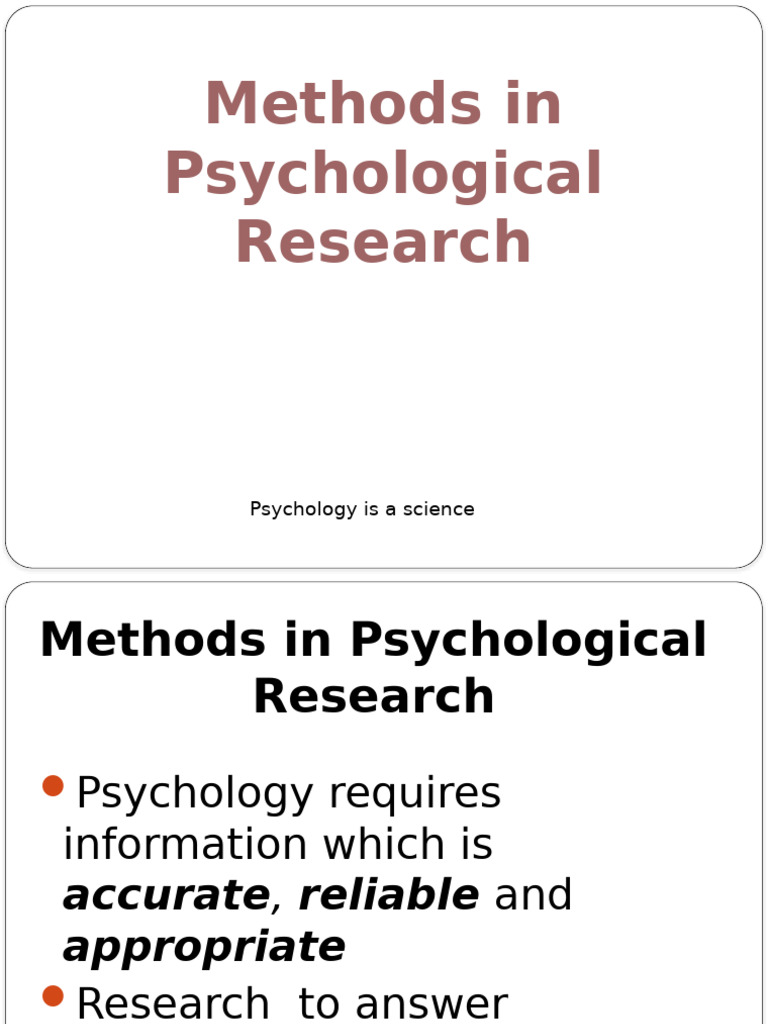 Psy112 Methods Sept2018 | PDF | Validity (Statistics) | Experiment