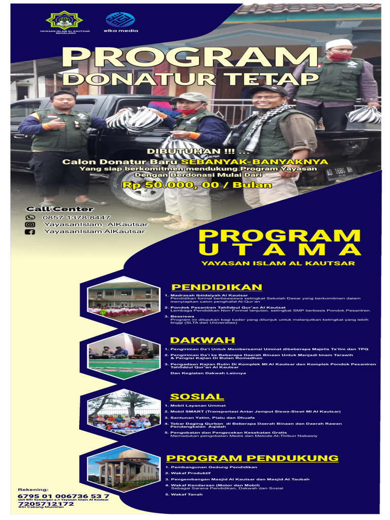 Program Pendidikan dan Dakwah Al Kautsar | PDF